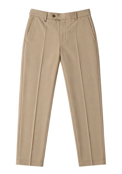 Pantalone PT Torino in lana vergine beige con pinces e taglio sartoriale PT TORINO | Pantaloni | CO-ZSUFZA0CL10130